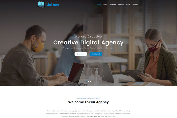 IT Landing Page HTML Template - LandingLayouts